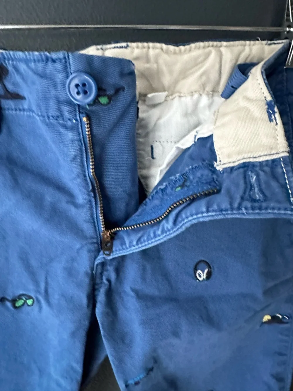💙 GAP Kids boys pants size 10 blue with fun details VGUC preppy classic